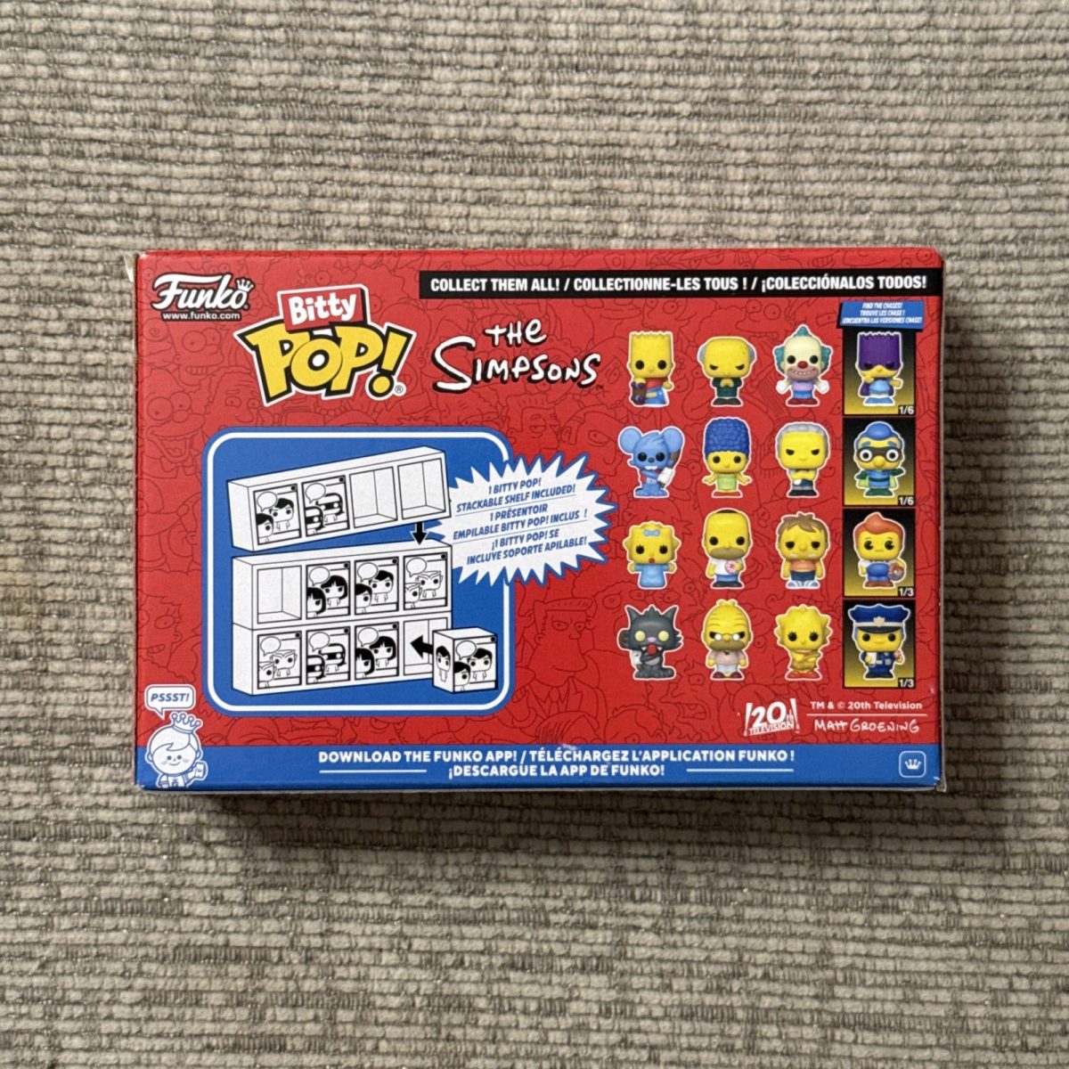 Funko Bitty Pop!: The Simpsons - Bitty Pop! 4-Pack Limited Chase Chief Wiggum