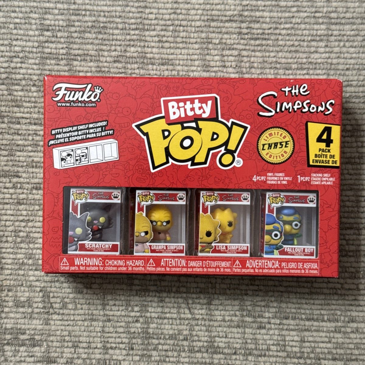 Funko Bitty Pop! The Simpsons 4-Pack Fallout Boy 1/6 Chase
