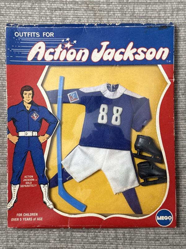 VINTAGE MEGO ACTION JACKSON HOCKEY OUTFIT FOR 8" ACTION FIGURES 1971 MEGO CORP.