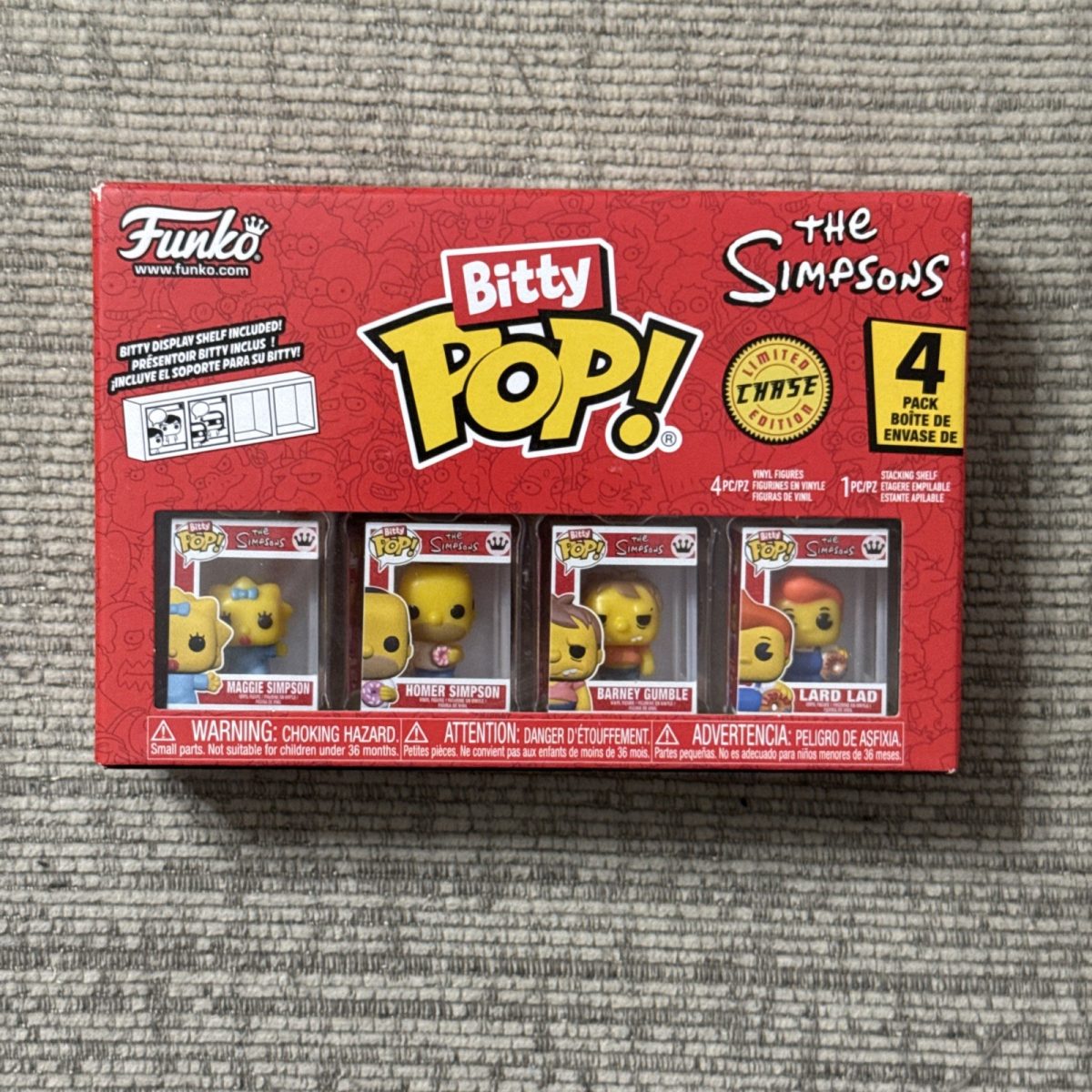 Funko Bitty Pop!: The Simpsons - Bitty Pop! 4-Pack Lard Lad Limited Chase Pack