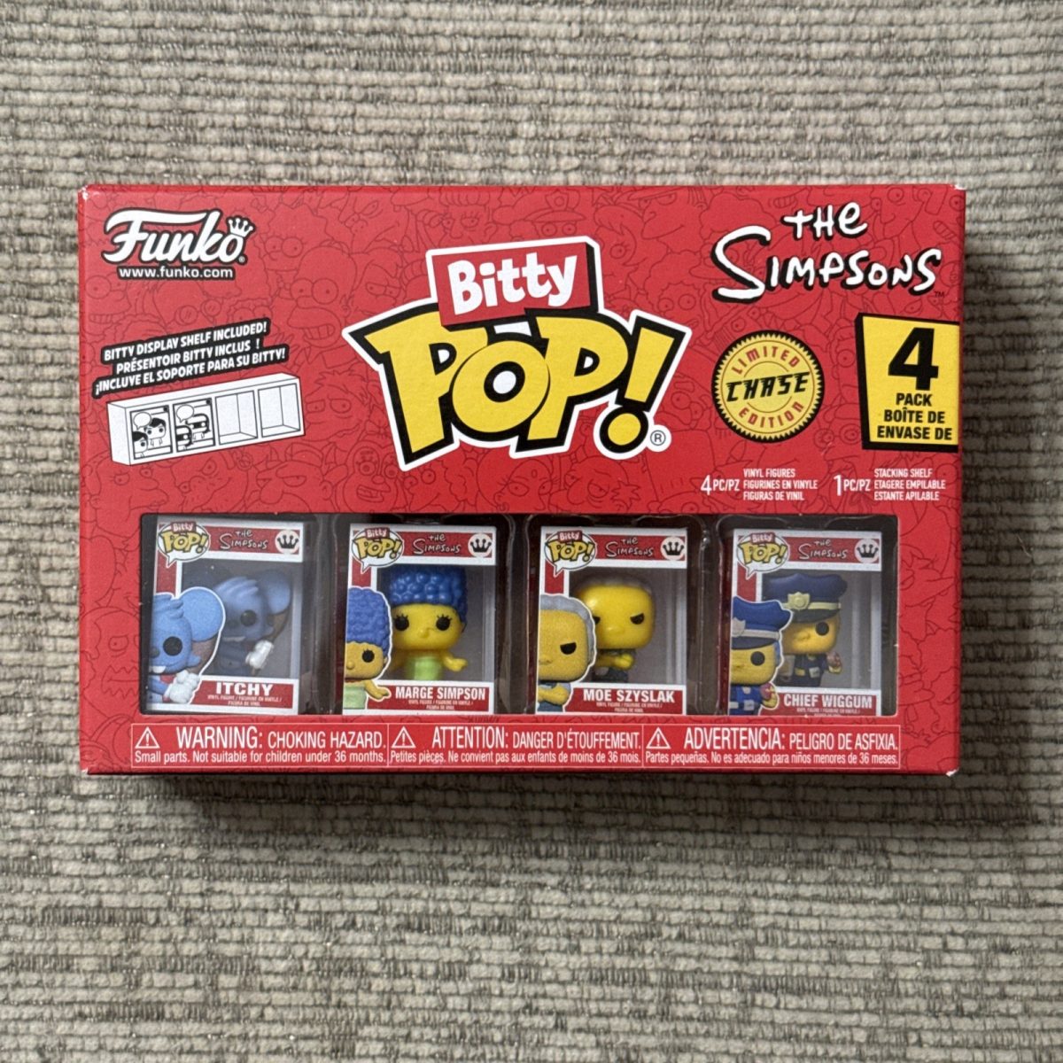 Funko Bitty Pop!: The Simpsons - Bitty Pop! 4-Pack Chief Wiggins Limited Chase