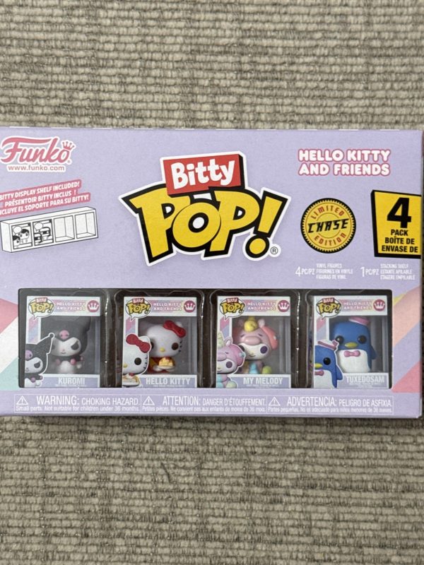 Sanrio Hello Kitty and Friends Kuromi Funko Bitty Pop! 4-Pack Tuxedosam Chase