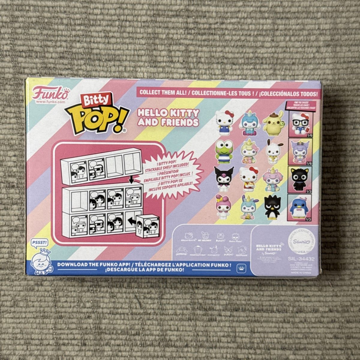 Sanrio Hello Kitty and Friends Kuromi Funko Bitty Pop! 4-Pack Tuxedosam Chase