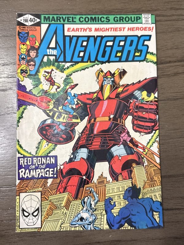 Avengers #198 (1980) George Perez art Red Ronan FN/VF range