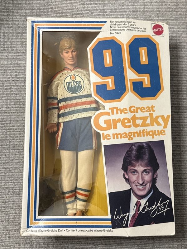1983 Wayne Gretzky Mattel The Great Gretzky Doll Edmonton Oilers - Unopened