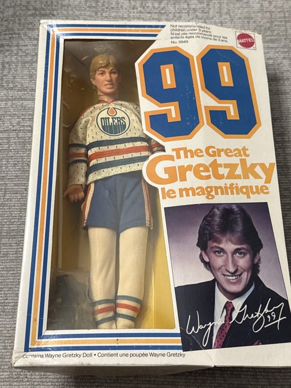 1983 Wayne Gretzky Mattel The Great Gretzky Doll Edmonton Oilers - Unopened