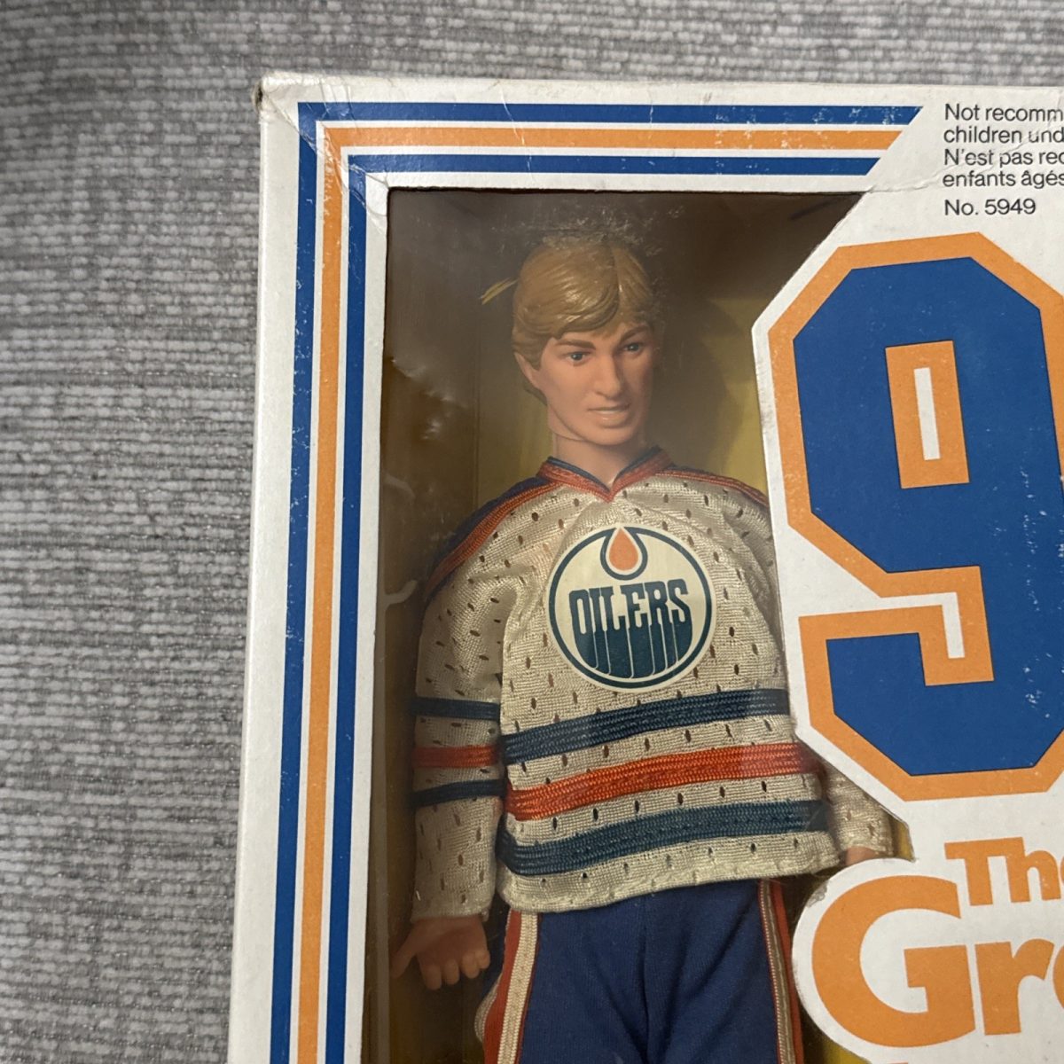 1983 Wayne Gretzky Mattel The Great Gretzky Doll Edmonton Oilers - Unopened