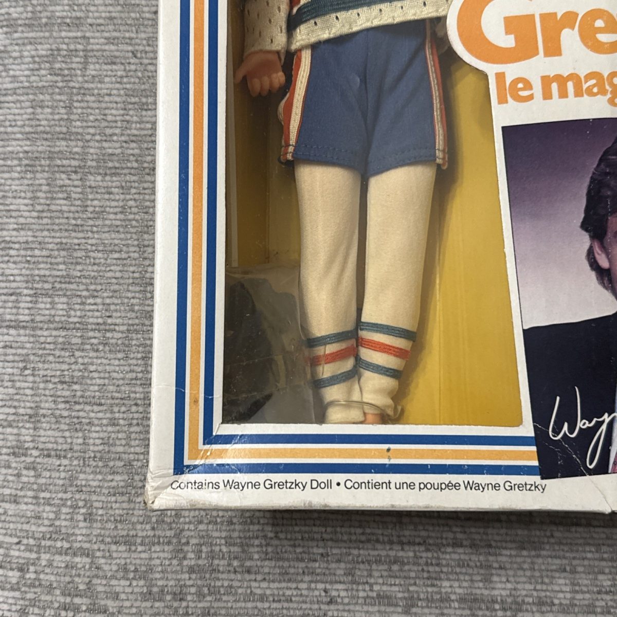 1983 Wayne Gretzky Mattel The Great Gretzky Doll Edmonton Oilers - Unopened