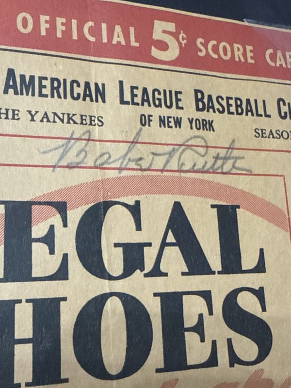 1939 Babe Ruth Multi-Signed New York Yankees Program PSA/DNA Gem Mint 10 Auto