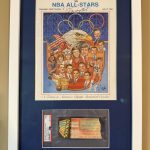1984 Michael Jordan Signed USA Olympic Team vs. NBA All-Stars Program & Ticket