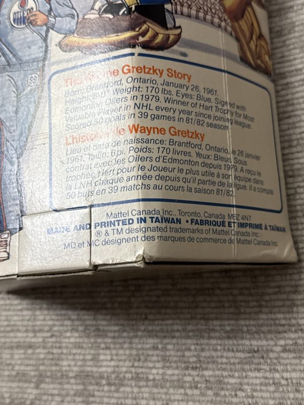 1983 Wayne Gretzky Mattel The Great Gretzky Doll Edmonton Oilers - Unopened