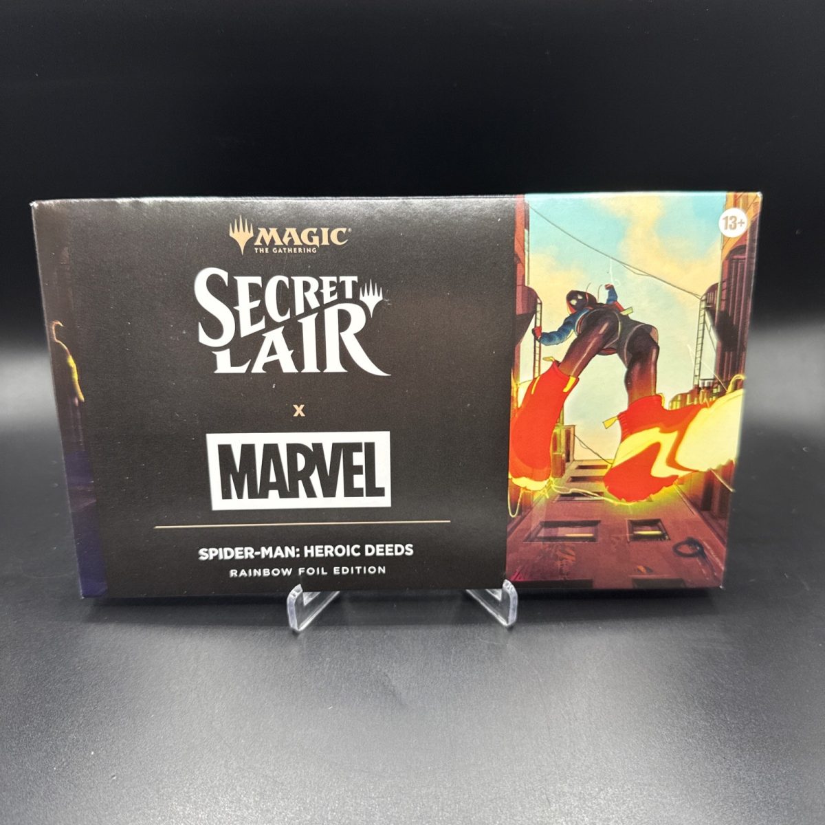 MTG Secret Lair x Marvel's Spider-Man: Heroic Deeds Rainbow Foil Edition In-Hand