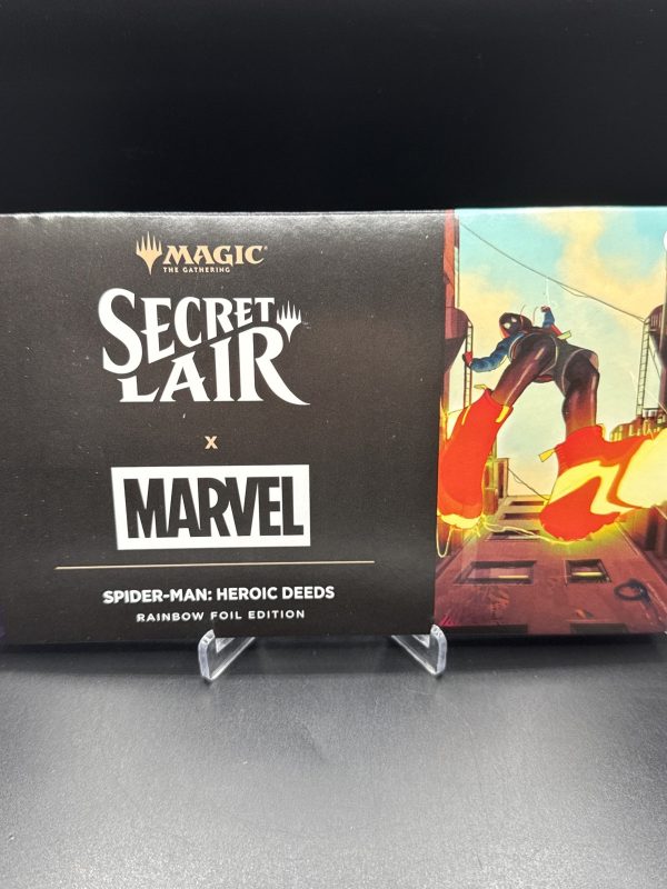 MTG Secret Lair x Marvel's Spider-Man: Heroic Deeds Rainbow Foil Edition In-Hand