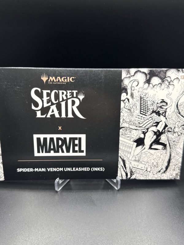 MTG Secret Lair x Spider-Man Venom Unleashed (Inks) Magic Nonfoil Sealed In Hand