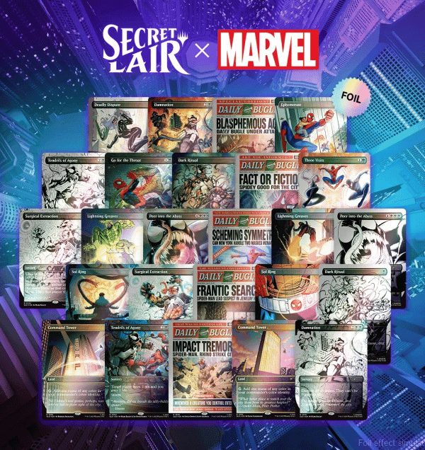 Magic: The Gathering Secret Lair x Marvel The Foil Web-Slinger Bundle MTG