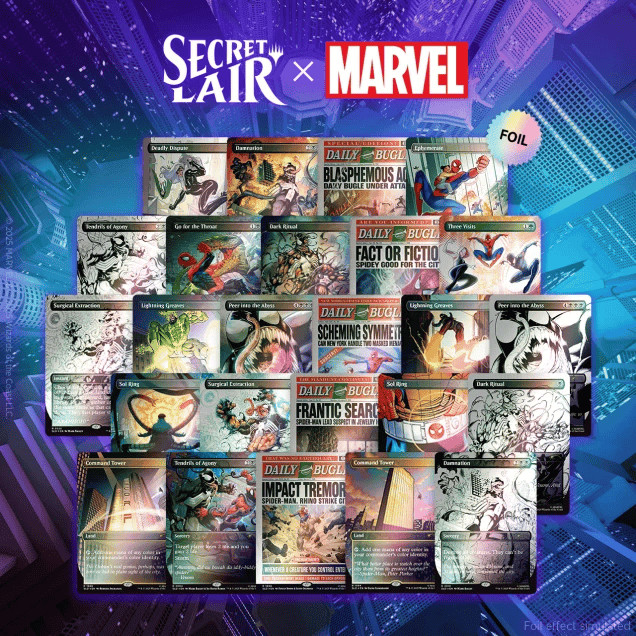 Magic: The Gathering Secret Lair x Marvel The Foil Web-Slinger Bundle MTG