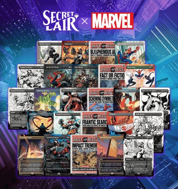 MTG Secret Lair x Marvel Spider-Man The Non-Foil Web Slinger Bundle Sealed