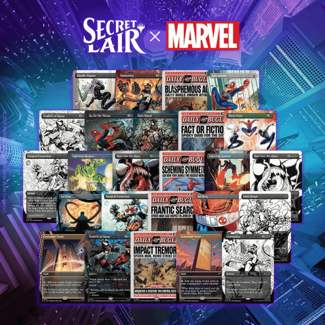 MTG Secret Lair x Marvel Spider-Man The Non-Foil Web Slinger Bundle Sealed