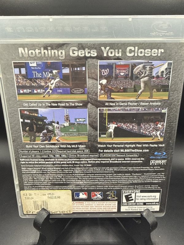 MLB 08: The Show (Sony PlayStation 2, 2008) CIB Manual + Insert