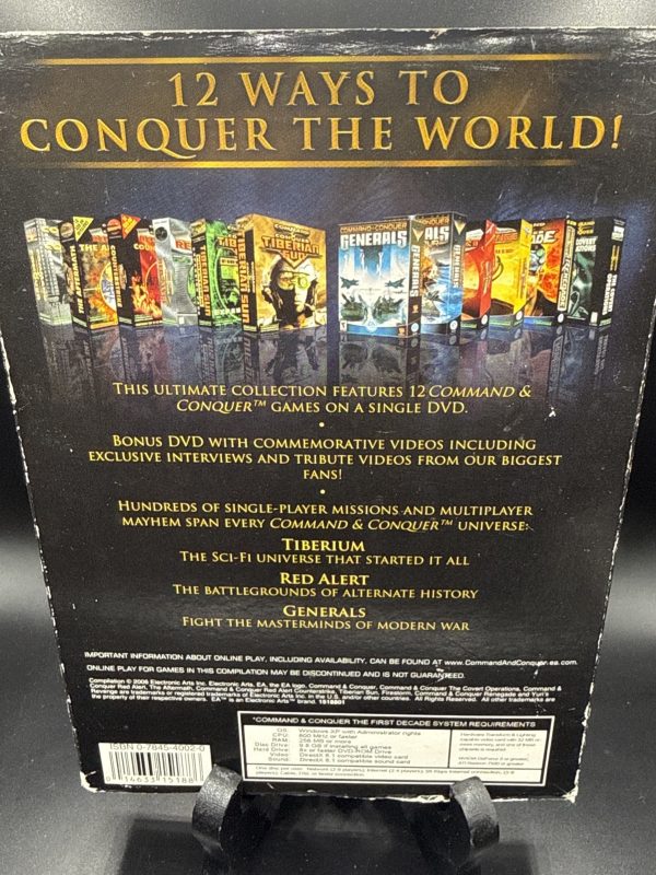 Command & Conquer: The First Decade (PC Windows 2006) Complete CIB W/ Slip Cover