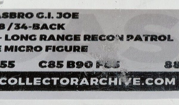 G.I. Joe Recoil CAS 85+ (Hasbro, 1989) NM+
