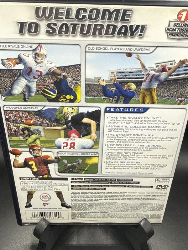 NCAA Football 2004 Sony PlayStation 2 Complete CIB With Manual Game TESTED PS2