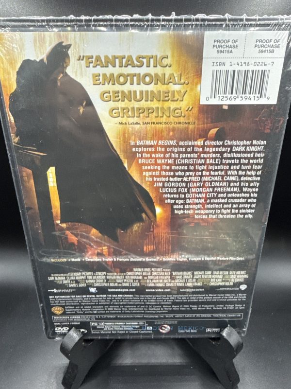 Batman Begins (DVD, 2005, Widescreen) NEW