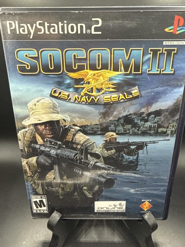 SOCOM II 2 US Navy Seals PS2 PlayStation 2 Complete W/ Manual & Reg Card CIB