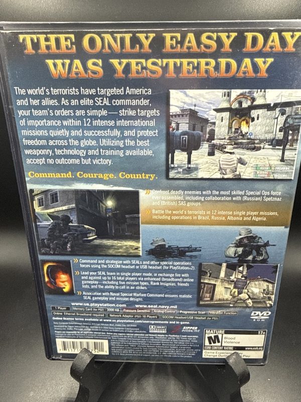 SOCOM II 2 US Navy Seals PS2 PlayStation 2 Complete W/ Manual & Reg Card CIB