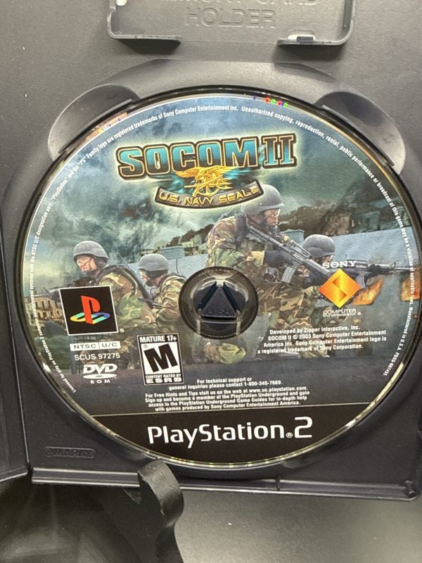 SOCOM II 2 US Navy Seals PS2 PlayStation 2 Complete W/ Manual & Reg Card CIB