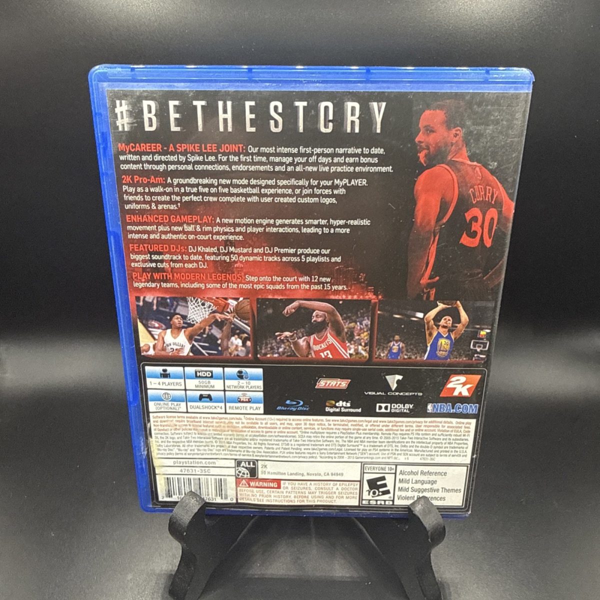 PS4 NBA 2K16 Stephon Curry Cover A Spike Lee Joint Video Game Playstation 4
