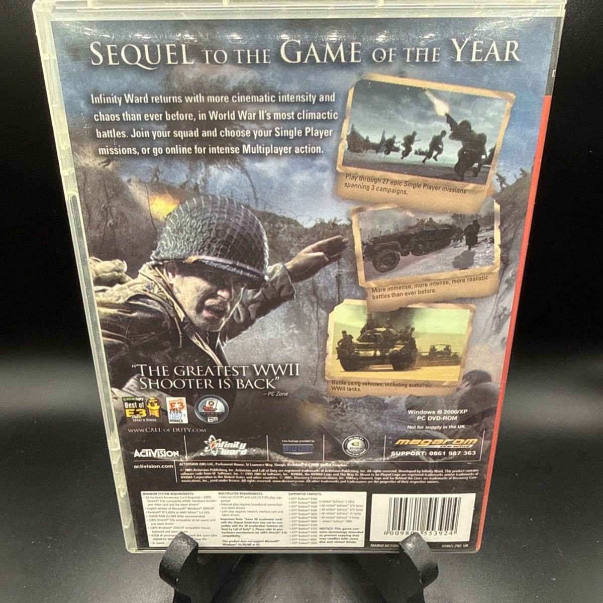 Call of Duty 2 PC CD Rom Game Super Hits Complete Activision