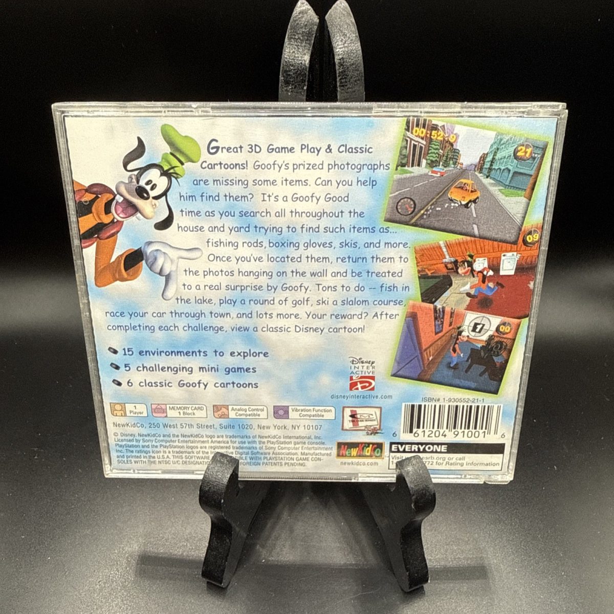 Disney's Goofy's Fun House (Sony PlayStation 1, 2001) PS1 With Manual