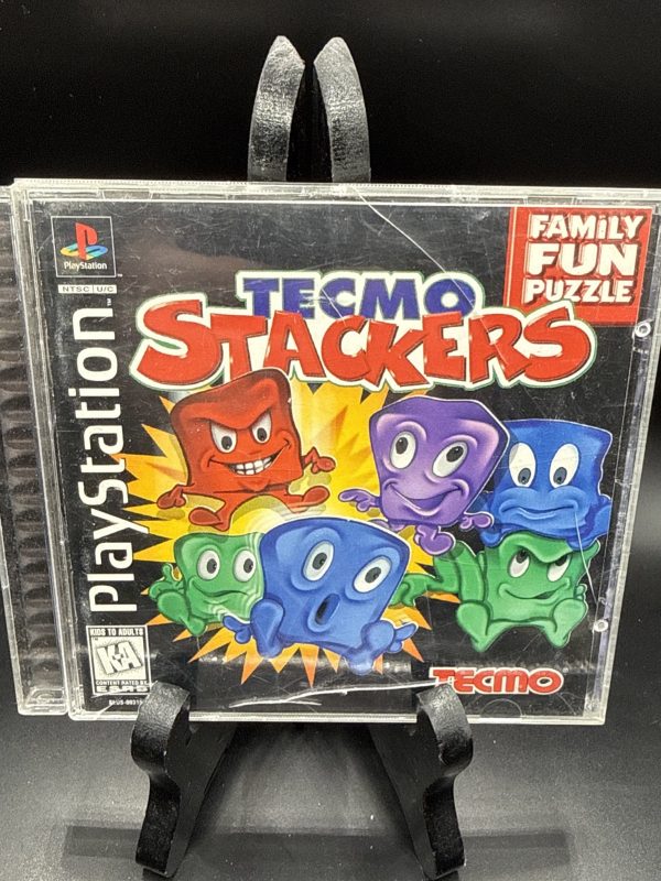 Tecmo Stackers (Sony PlayStation 1, 1997) CIB Complete With Manual Tested