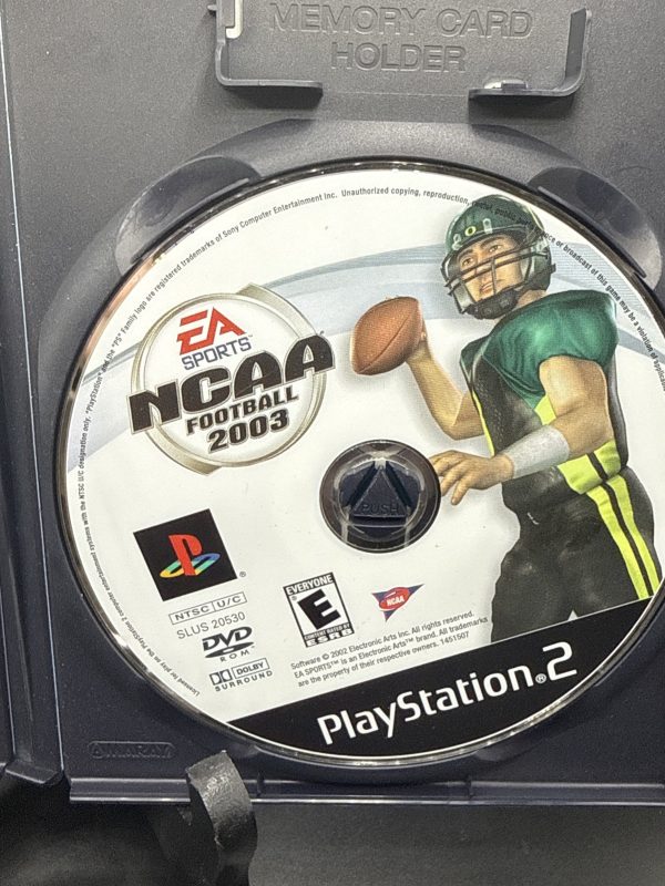 NCAA Football 2003 PS2 PlayStation 2 + Reg Card Complete CIB - Very Good