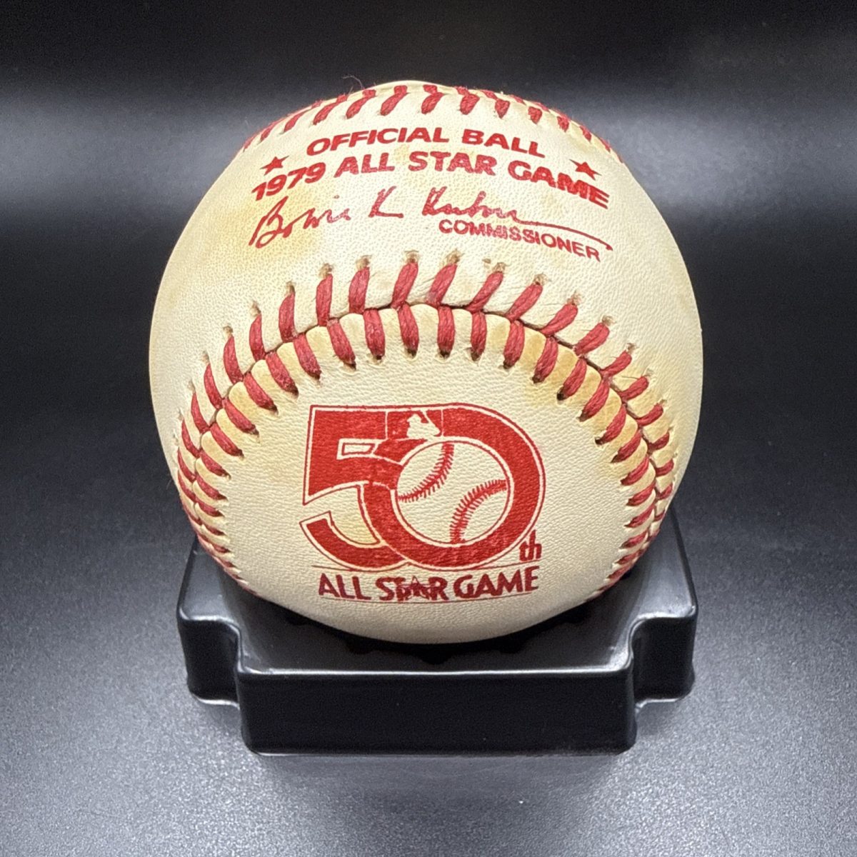 Eddie Matthews Signed Autographed Official 1979 50th All Star Game Baseball PSA