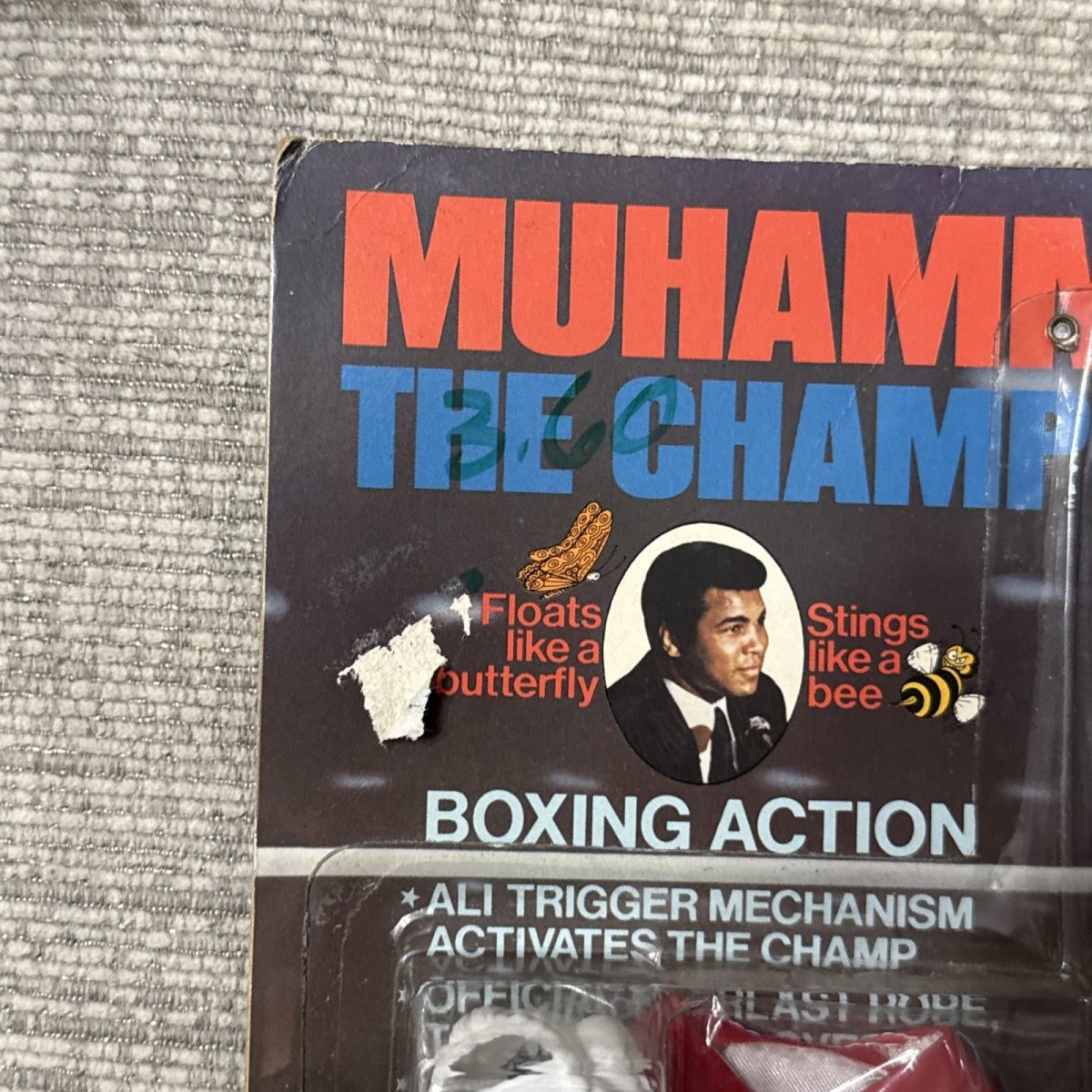 VTG 1976 Mego Muhammad Ali “The Champ” Action Figure – Sealed w/ Gear