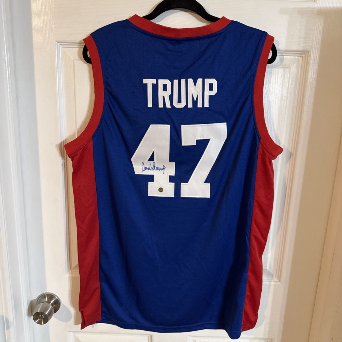 Donald Trump Autographed POTUS Signed Team USA Basketball Jersey XL With COA