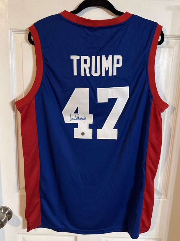 Donald Trump Autographed POTUS Signed Team USA Basketball Jersey XL With COA