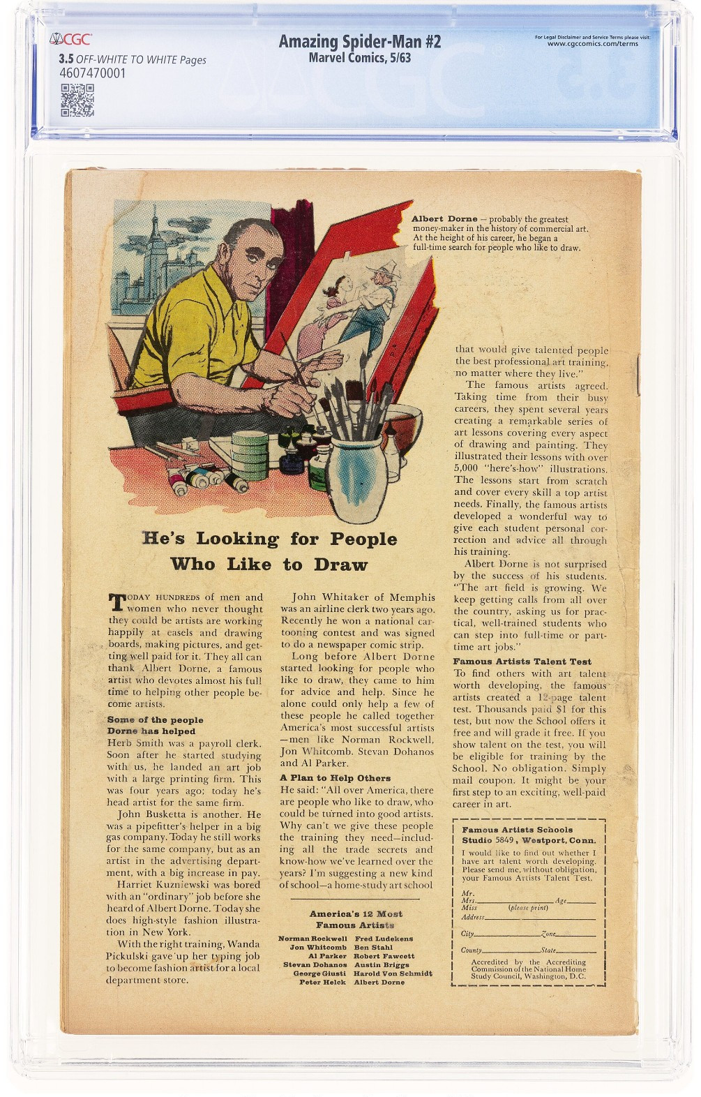 The Amazing Spider-Man #2 (Marvel Comics May 1963) CGC 3.5