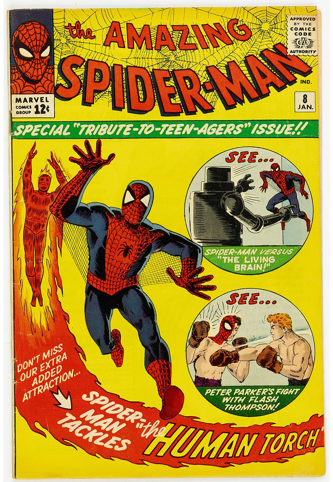 1964 Amazing Spider-Man #8 VERY NICE - 1ST APPEARANCE OF LIVING BRAIN