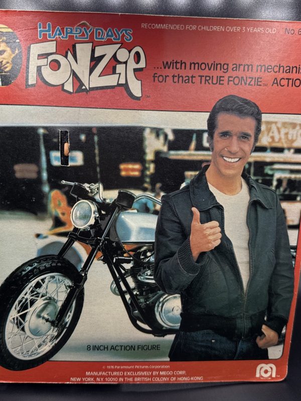1976 Mego Fonzi Happy Days 8 Inch Action Figure Sealed Unpunched Movable Thumbs