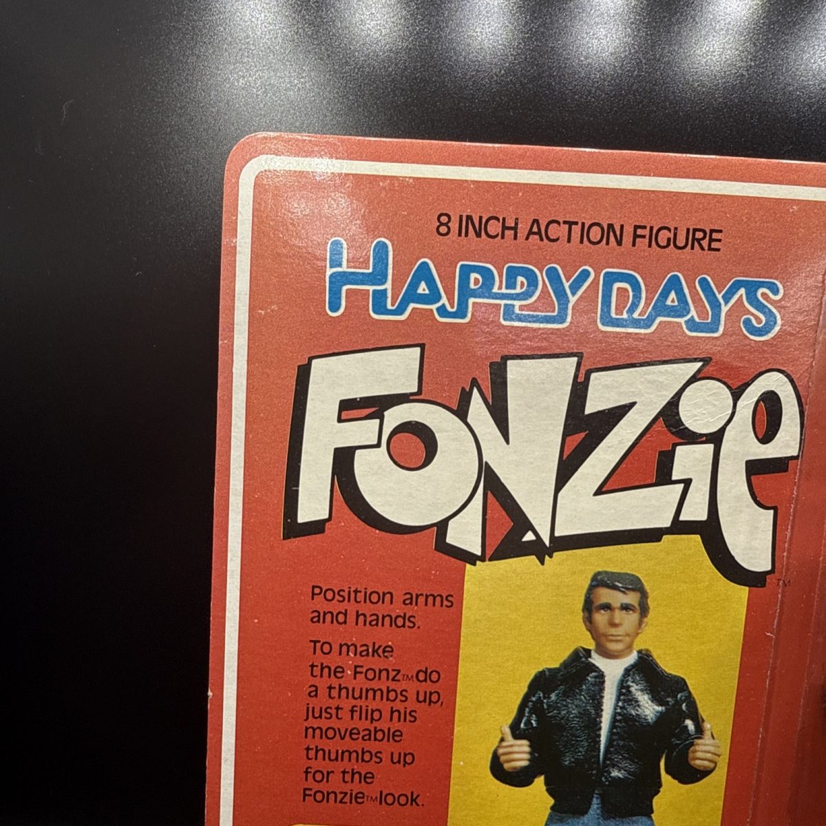 1976 Mego Fonzi Happy Days 8 Inch Action Figure Sealed Unpunched Movable Thumbs