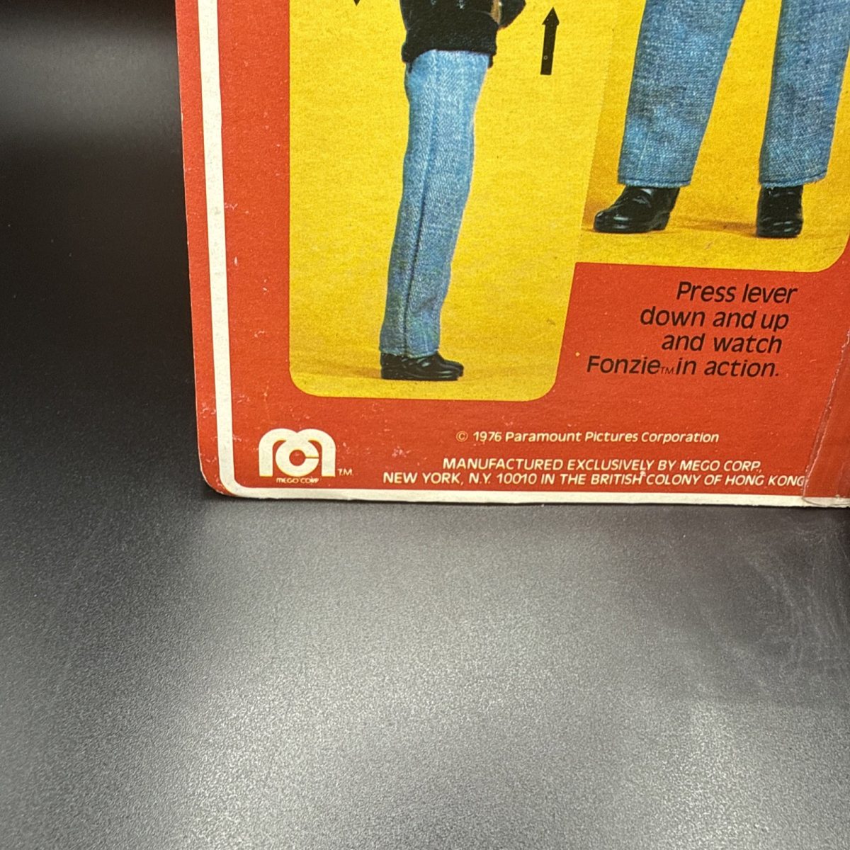 1976 Mego Fonzi Happy Days 8 Inch Action Figure Sealed Unpunched Movable Thumbs