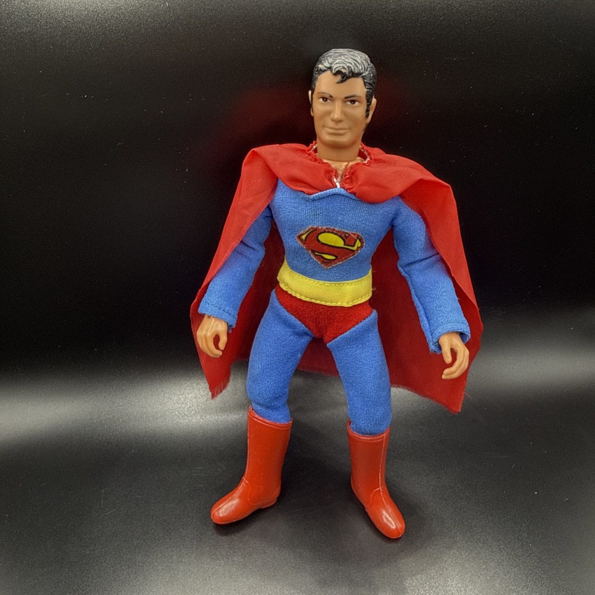 Mego Superman Vintage 1974 WGSH 8" Original Type 2 Action Figure Complete ~Clean