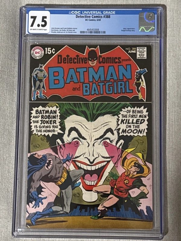 Detective Comics #388 (DC Comics June 1969) CGC 7.5. Joker Cover