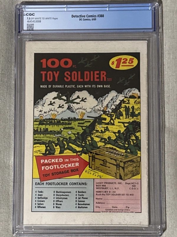 Detective Comics #388 (DC Comics June 1969) CGC 7.5. Joker Cover