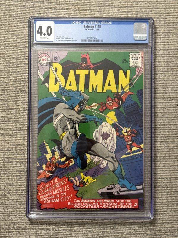 BATMAN #178 CGC 4.0 DC Comics 1966 Affordable Silver Age Comic Book