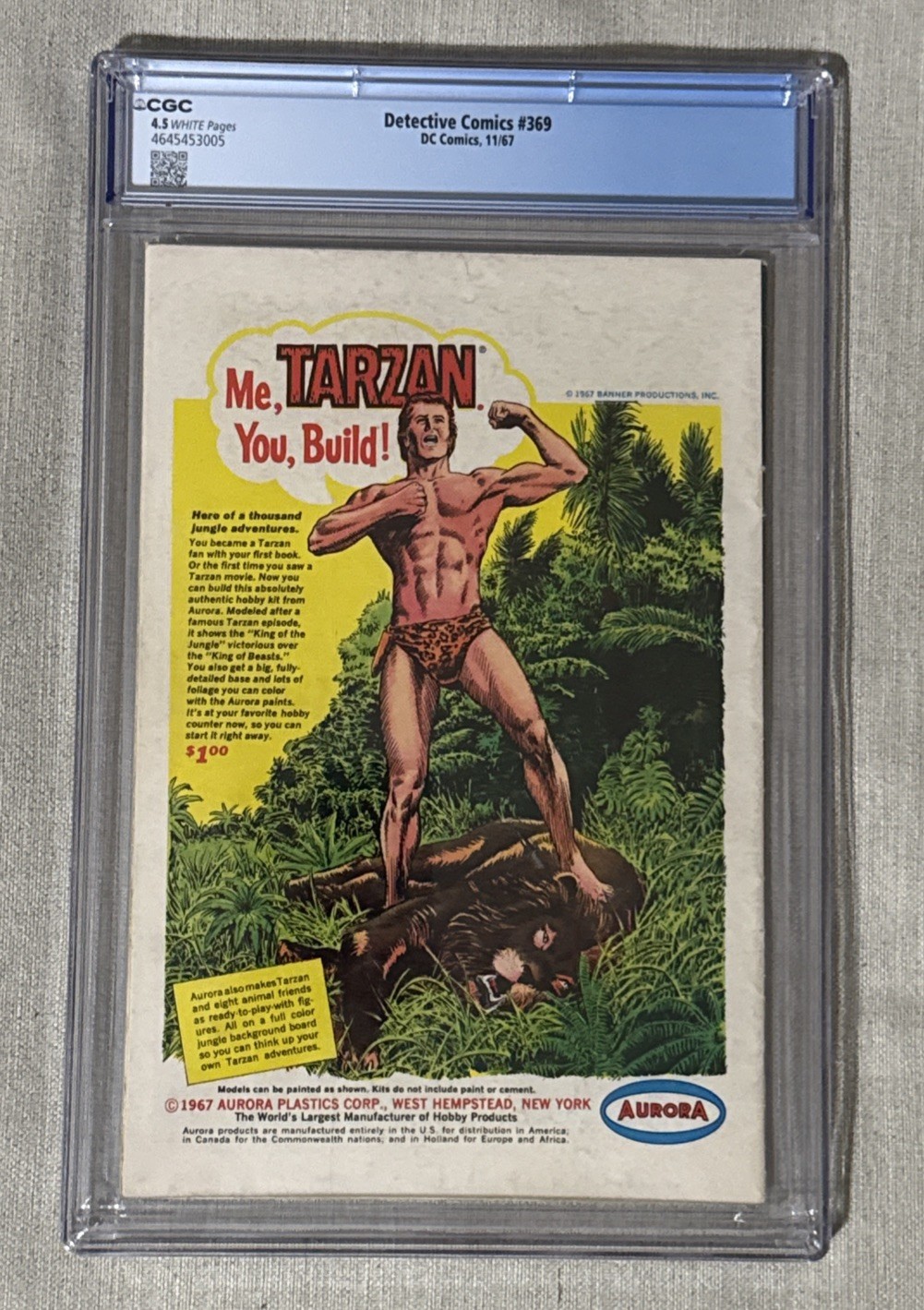 Detective Comics #369 (November 1967) | CGC 4.5 | Batgirl Breaks Up Dynamic Duo