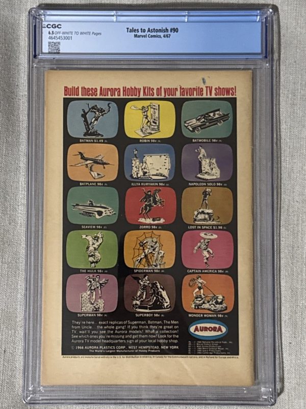 Tales to Astonish #90 (Marvel April 1967) CGC 6.5 1st Silver Age App Byrrah